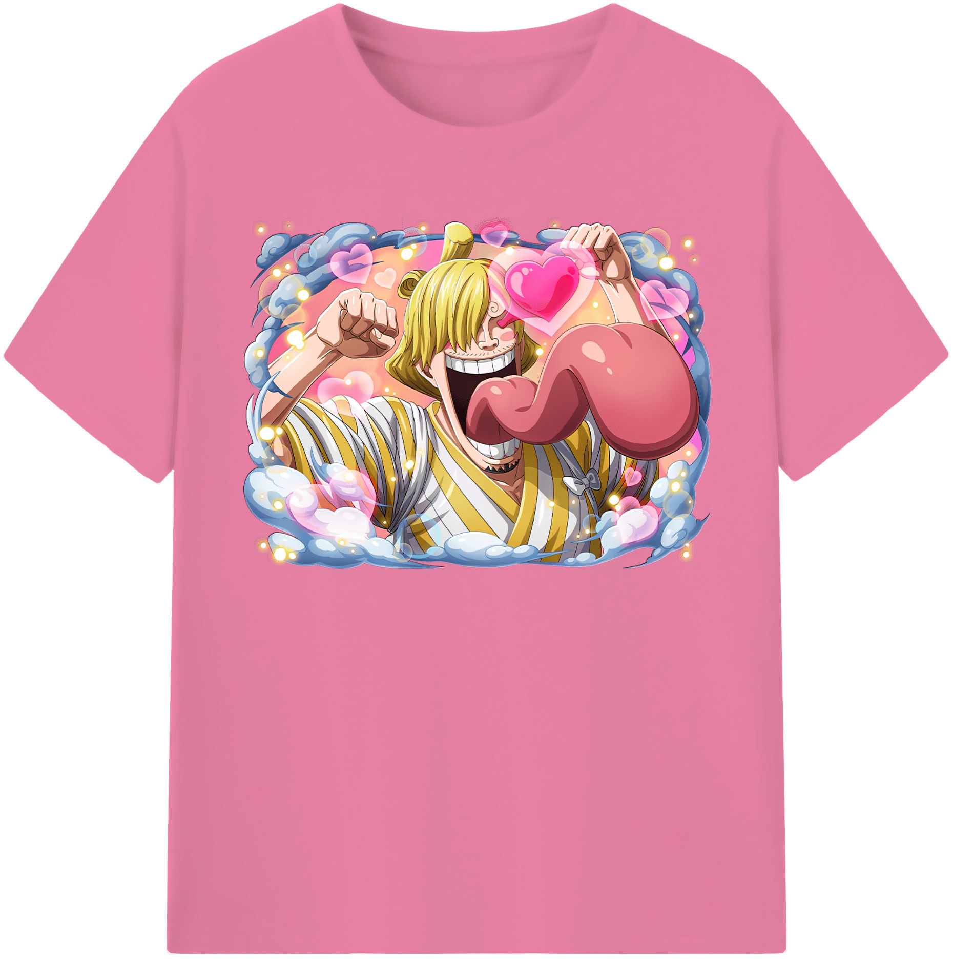 ワンピース サンジ ONE PIECE Sanji 綿100％半袖Tシャツ（フロントプリント）
